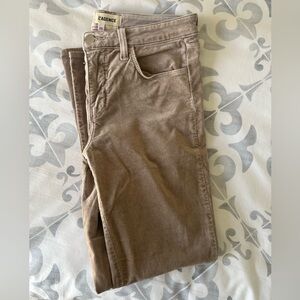 L'AGENCE Margaux Crop Velvet Jeans